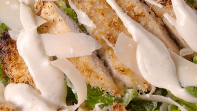 Video player poster image preview for Crispy Chicken Caesar