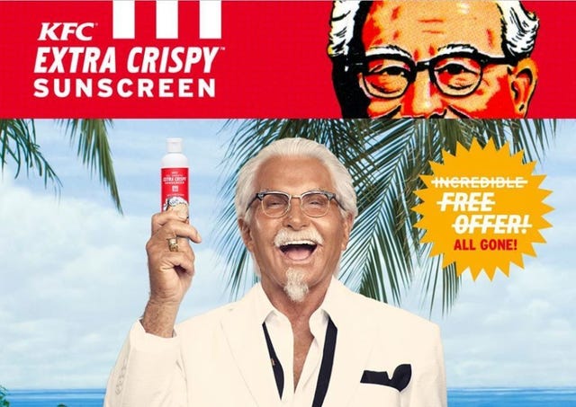 KFC Sunscreen