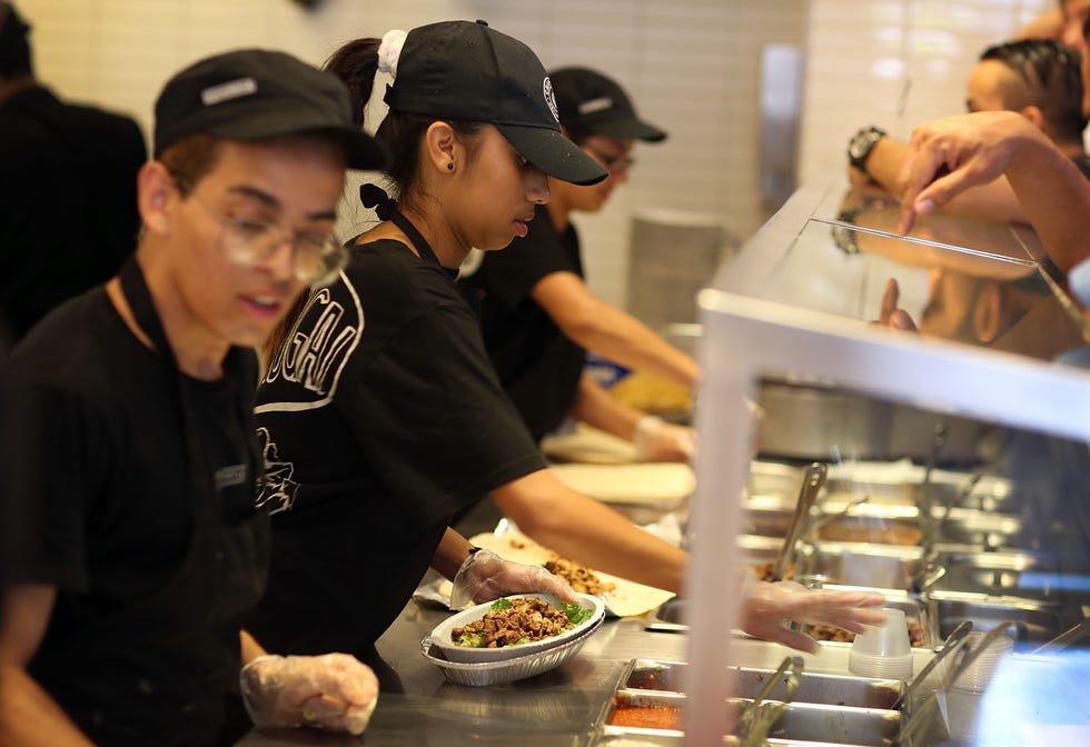 Chipotle workers