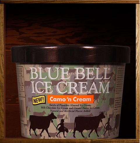 Blue Bell Creameries Introduces Camo 'n Cream Flavor - Camouflage ...