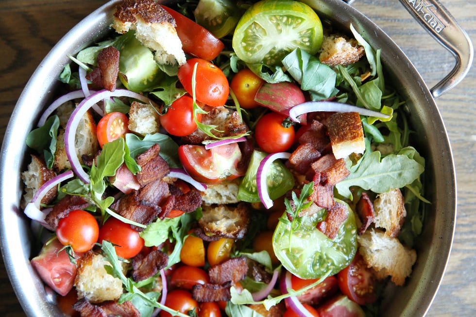 Skillet BLT Panzanella Recipe