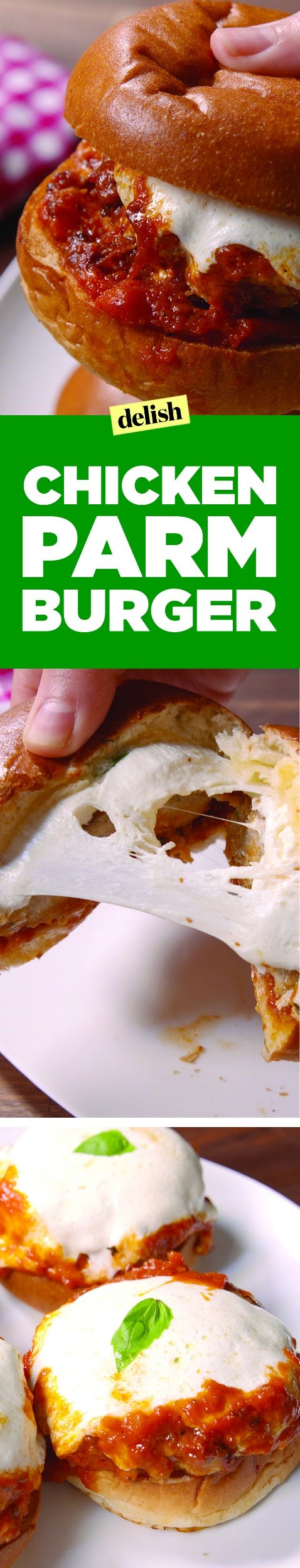 Chicken Parm Burger Pinterest
