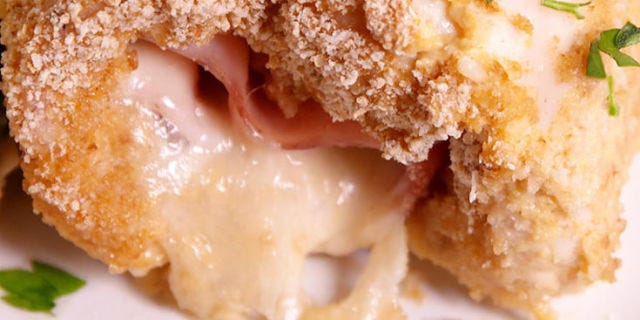 Chicken Cordon Bleu Roll-Ups