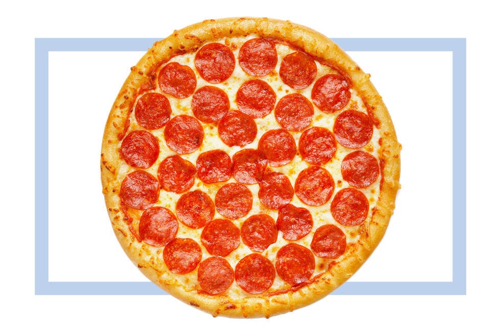 <p>Wrong (obviously), but you are getting some bone support from the mozzarella, and not incurring *that* much of a health penalty with the calorie count (fewer than 300, if you stick to one slice).&nbsp;</p>