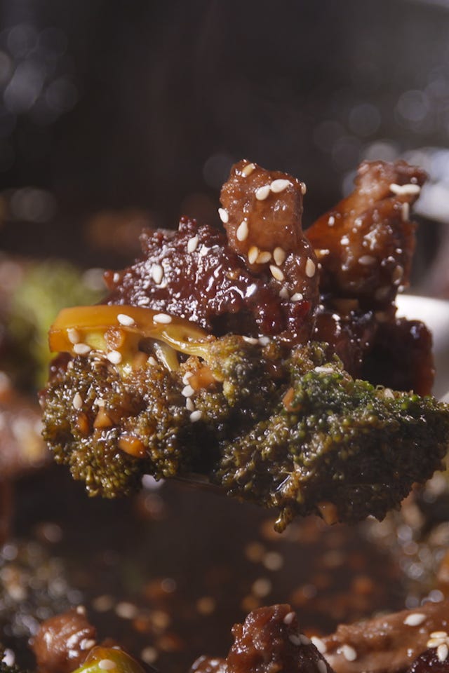 mongolian beef and broccoli