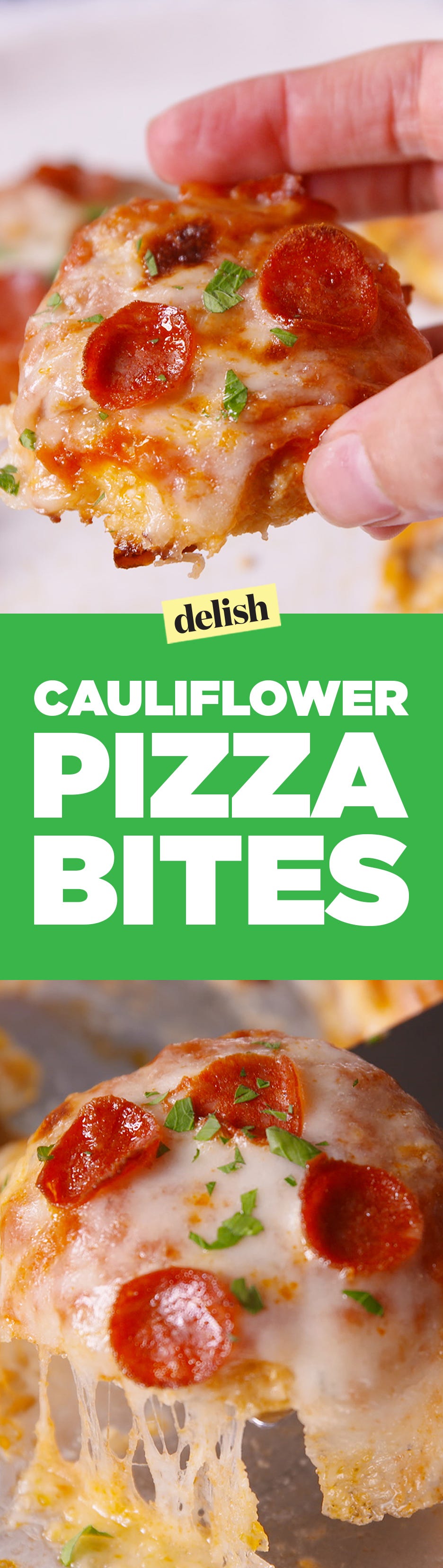 Cauliflower Pizza Bites Pinterest