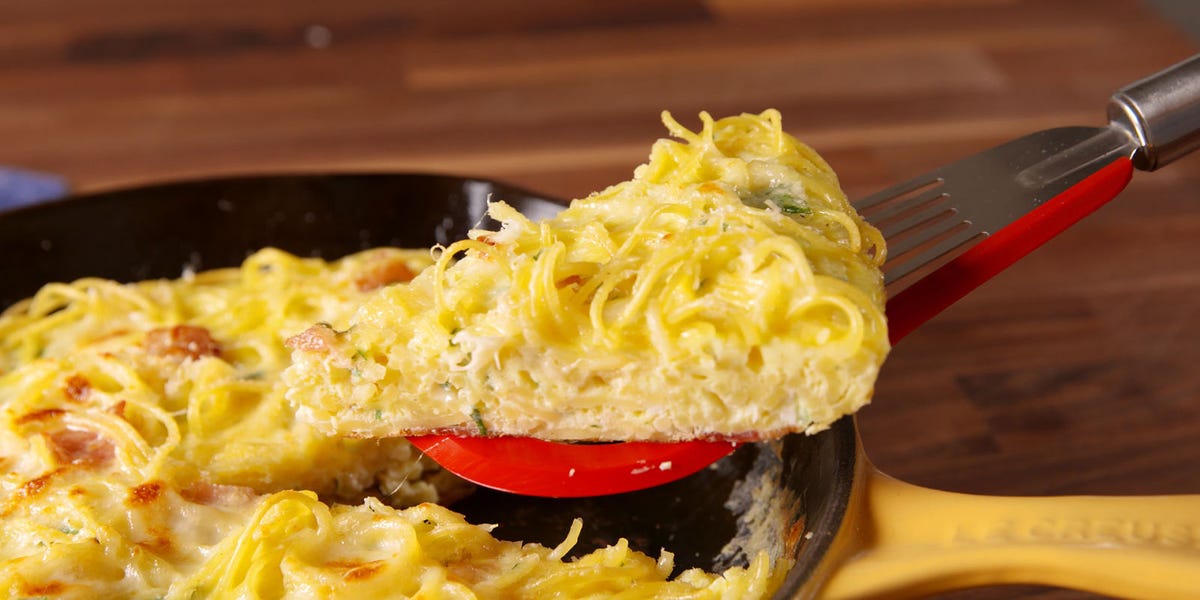 Cooking Spaghetti Frittata Video – Spaghetti Frittata Recipe How To Video