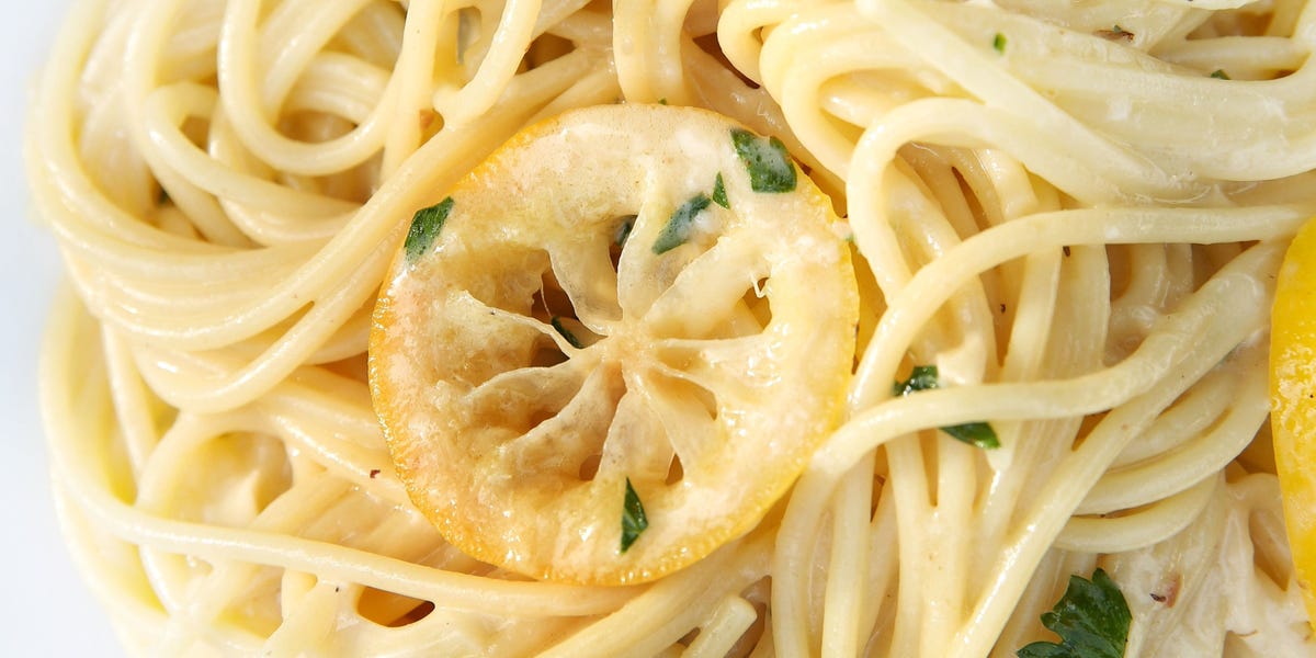 Three-Cheese Lemon Spaghetti