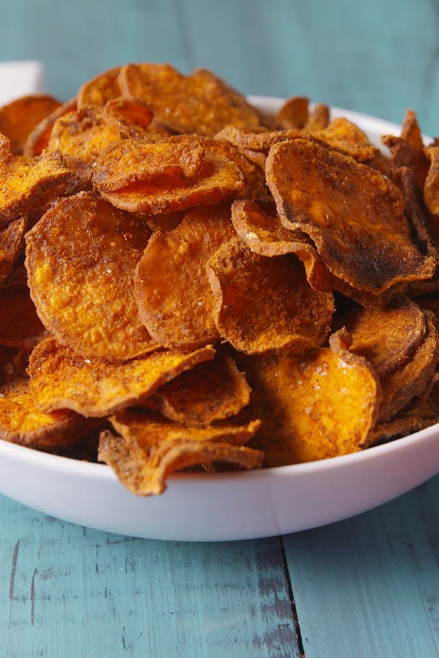 Baking Sweet Potato Chips Video — Sweet Potato Chips How To Video