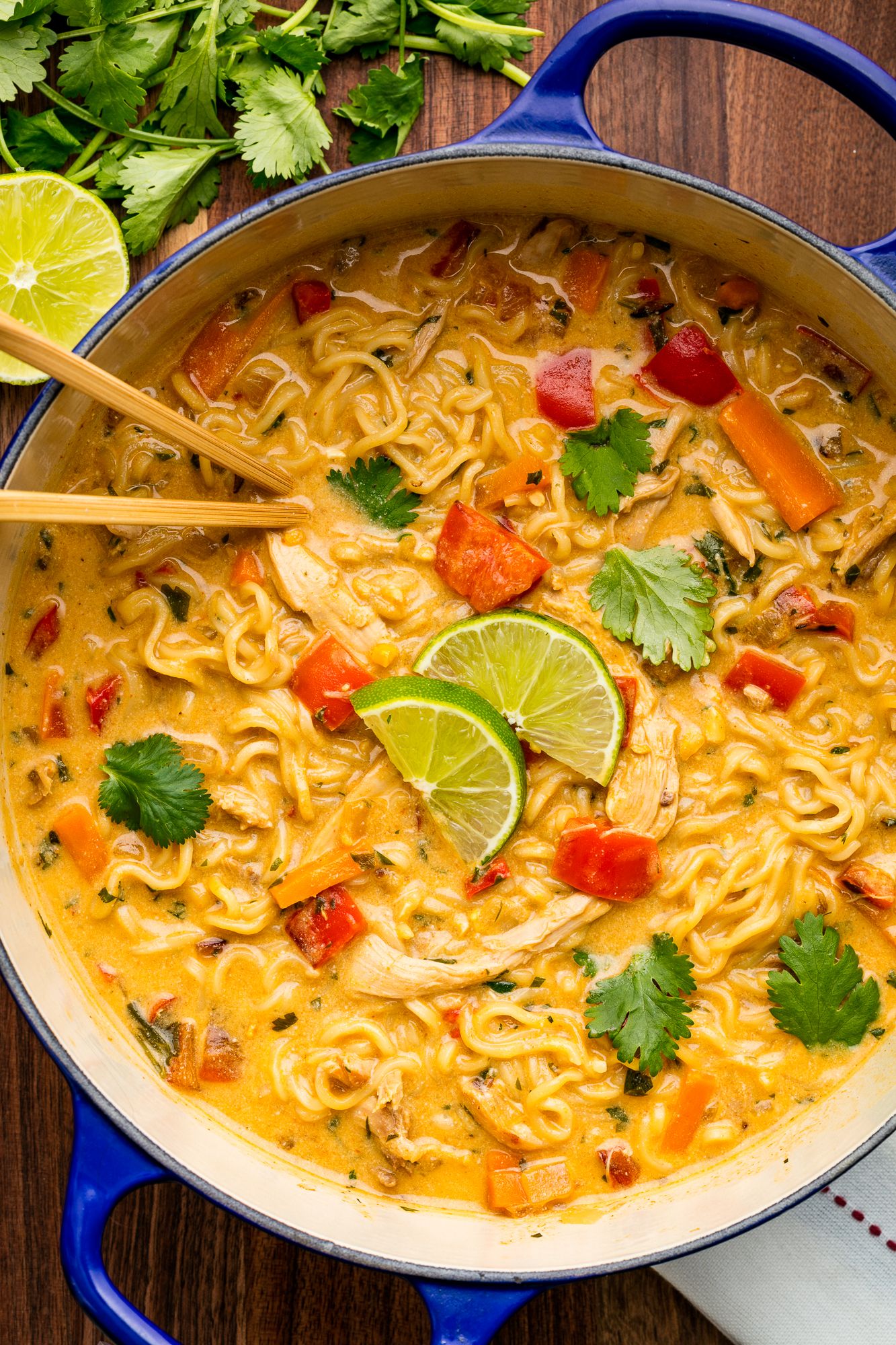 Creamy Chicken Ramen Noodles