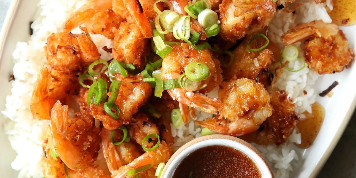Coconut Shrimp with Spicy Honey