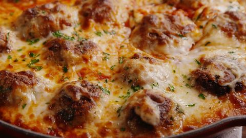 Cooking Chicken Parm Meatball Skillet - How to Make Chicken Parm ...
