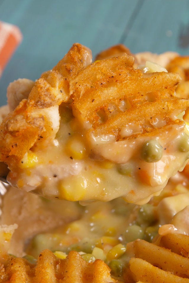 Waffle Fry Pot Pie Vertical