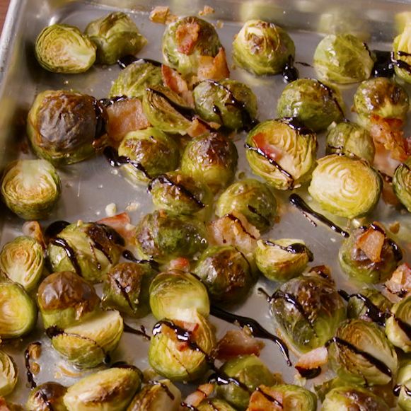 We Can't Get Enough Of These Bacon Balsamic Brussels Sprouts