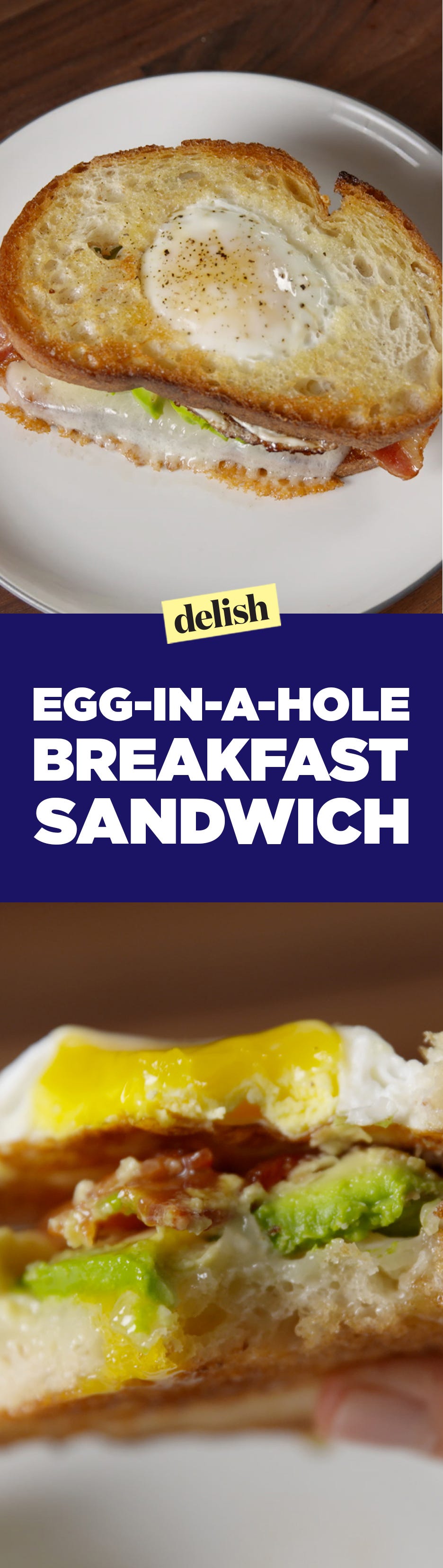 Egg in a Hole Breakfast Sandwich Pin