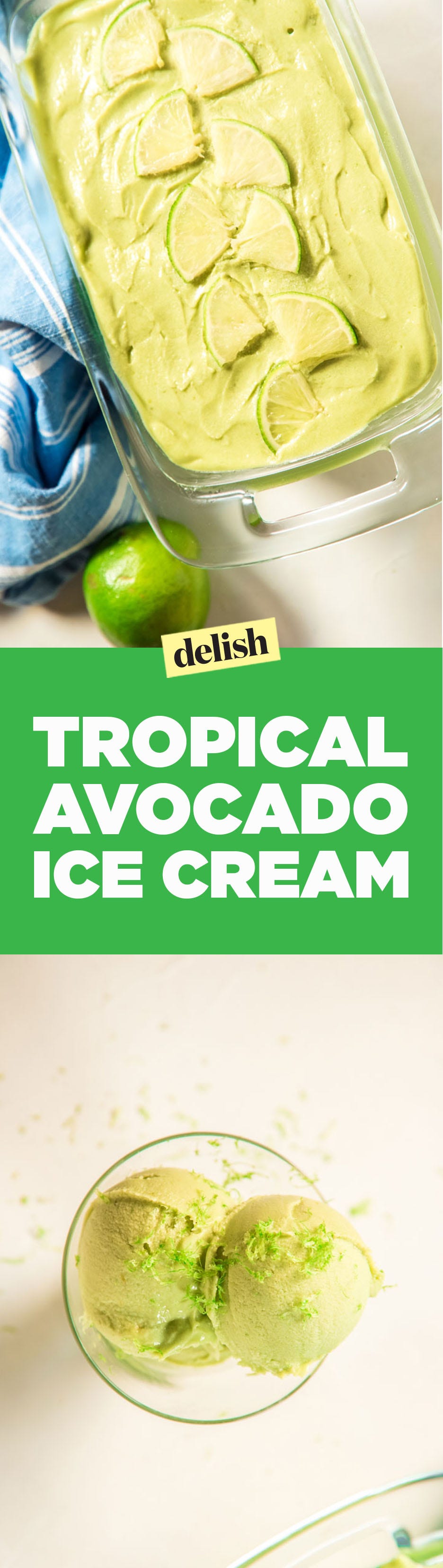 Tropical Avocado Ice Cream Pin
