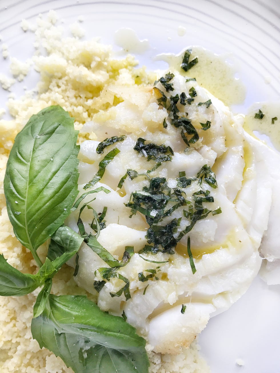 butter roasted cod with couscous recipe