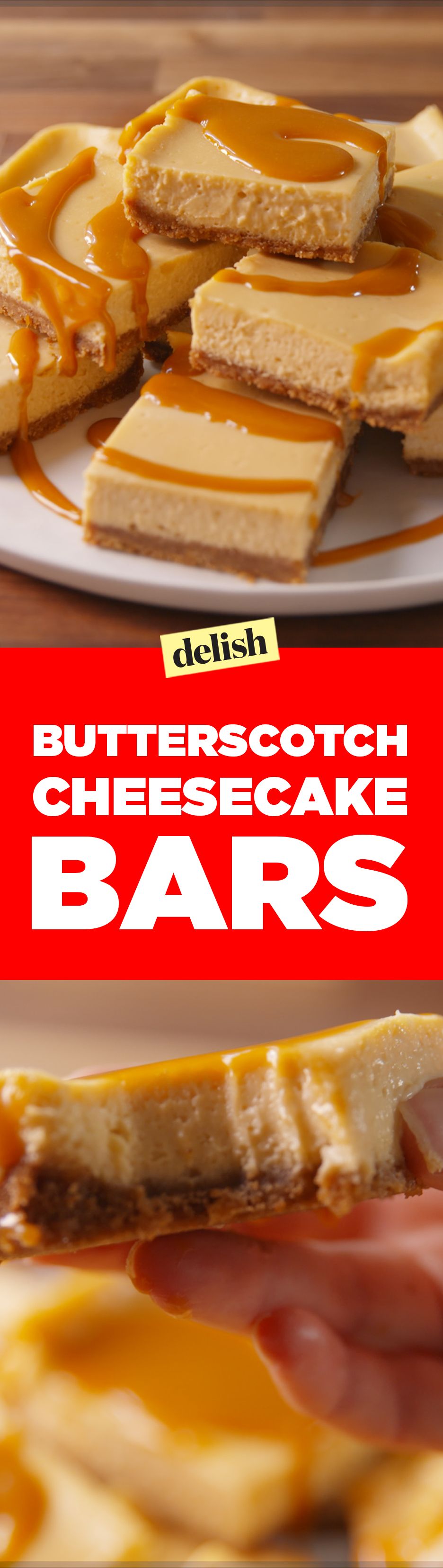 Butterscotch Cheesecake Bars Pinterest