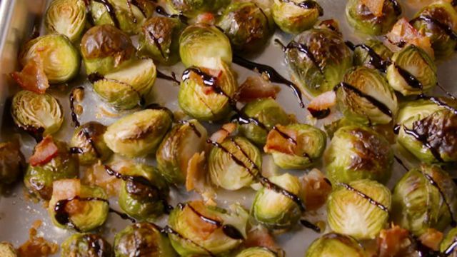 Bacon Balsamic Brussels Sprouts - How to Make Bacon Brussels Sprouts