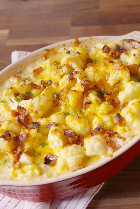 20 Best Side Dishes For Steak Good Dinner Sides Delish Loaded Cauliflower Bake