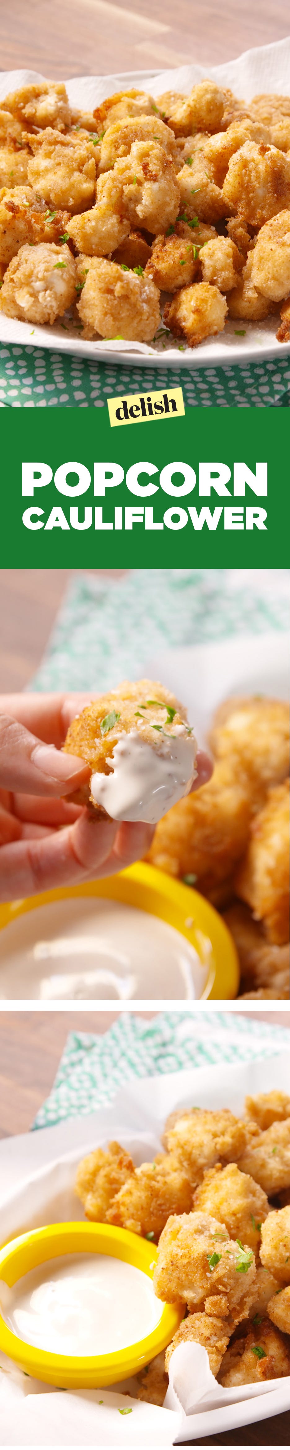 Cauliflower Popcorn Pinterest