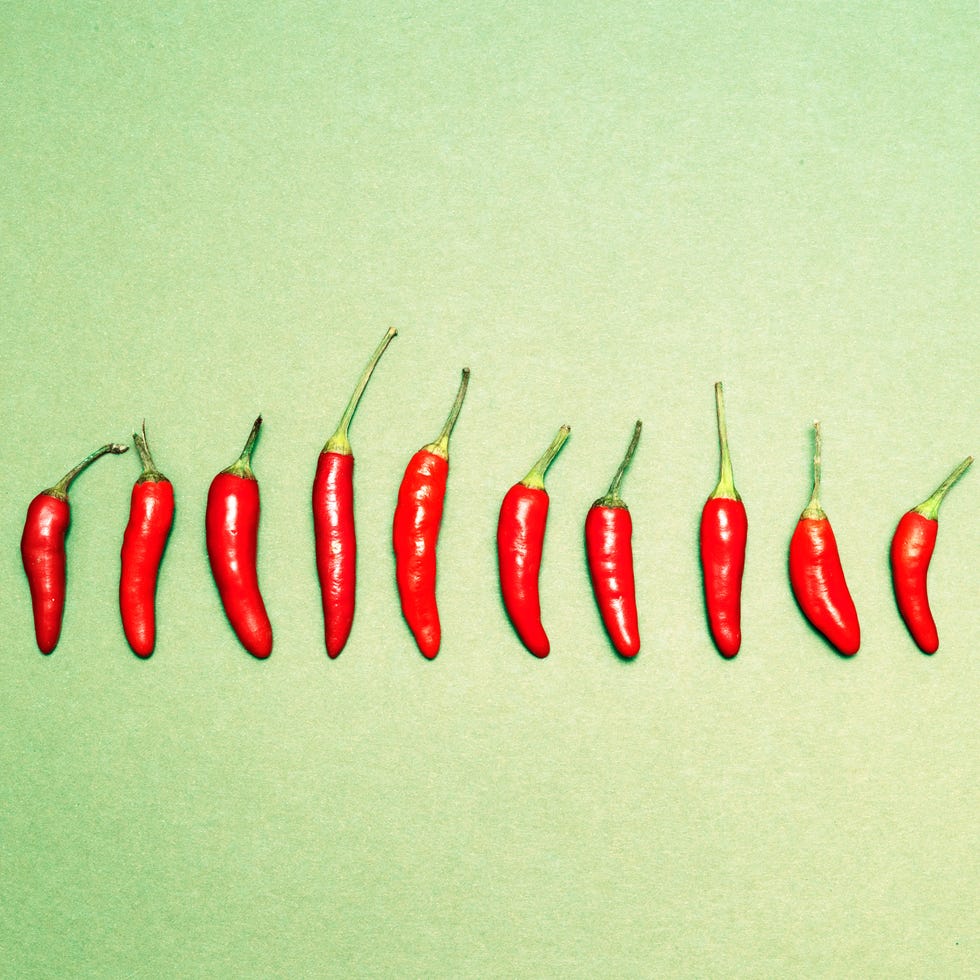 Produce, Vegetable, Ingredient, Food, Spice, Red, Bell peppers and chili peppers, Bird's eye chili, Chili pepper, Malagueta pepper, 