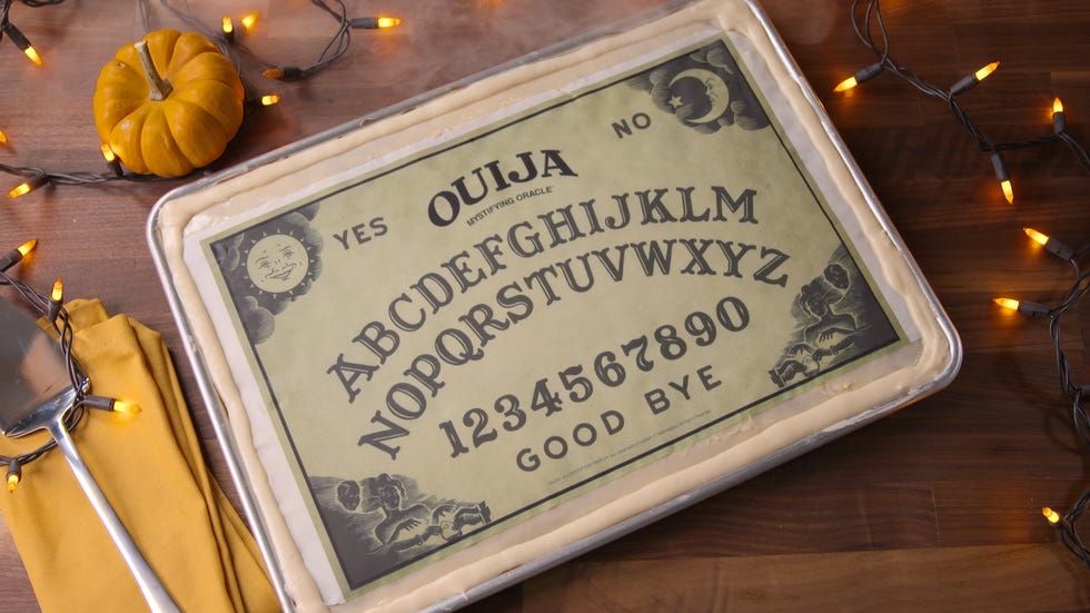 Ouija Board Sheet Cake