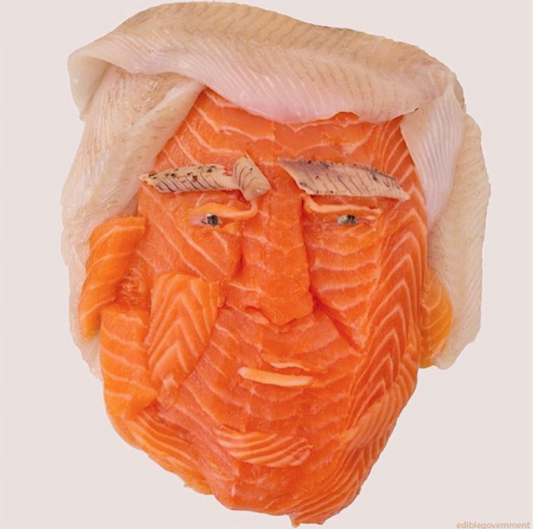 Orange, Peach, Wrinkle, Painting, 