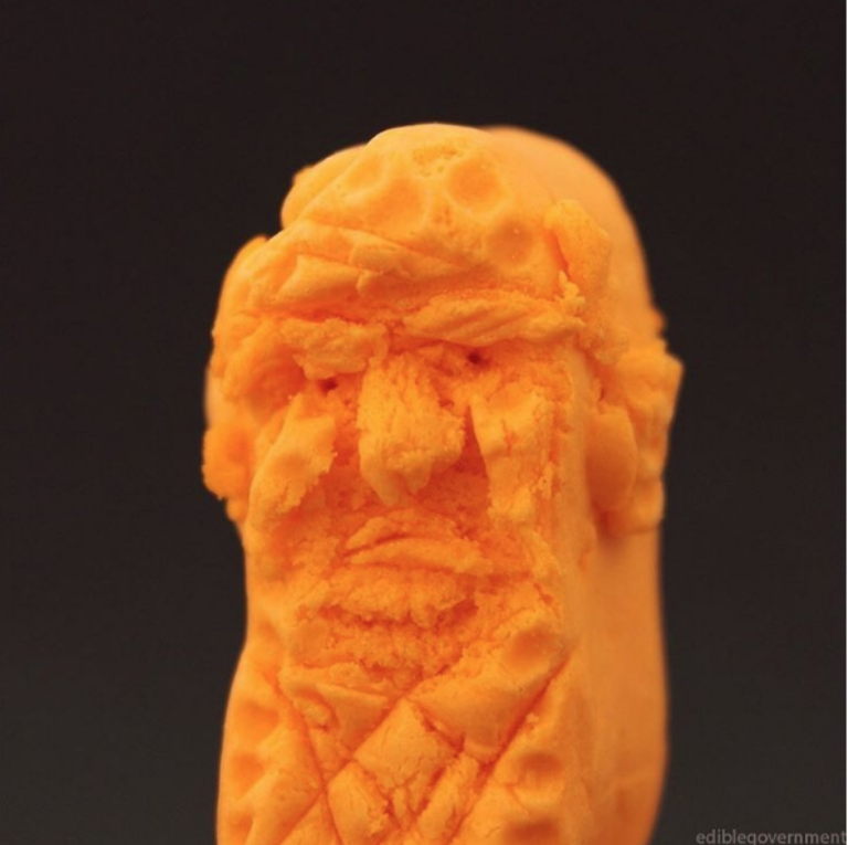 Chin, Forehead, Jaw, Sculpture, Orange, Artifact, Carving, Creative arts, History, Ancient history, 