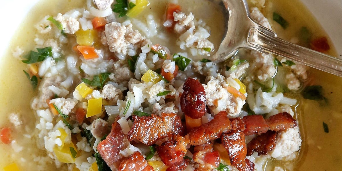 Leftover Turkey & Rice Soup (With BACON!) Is So Much Better Than A Leftover Sandwich