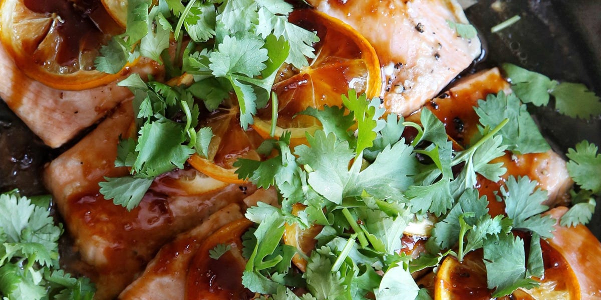 Best Bourbon-Glazed Lemon Salmon Recipe - How To Make Bourbon-Glazed