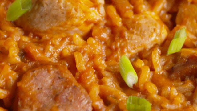preview for This Cajun Rice Bake will heat up any chilly fall night.