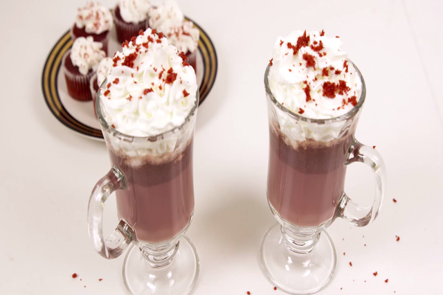 red velvet hot chocolate