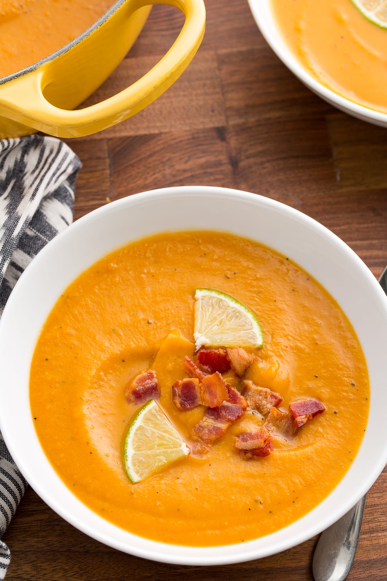 crema de boniato con bacon