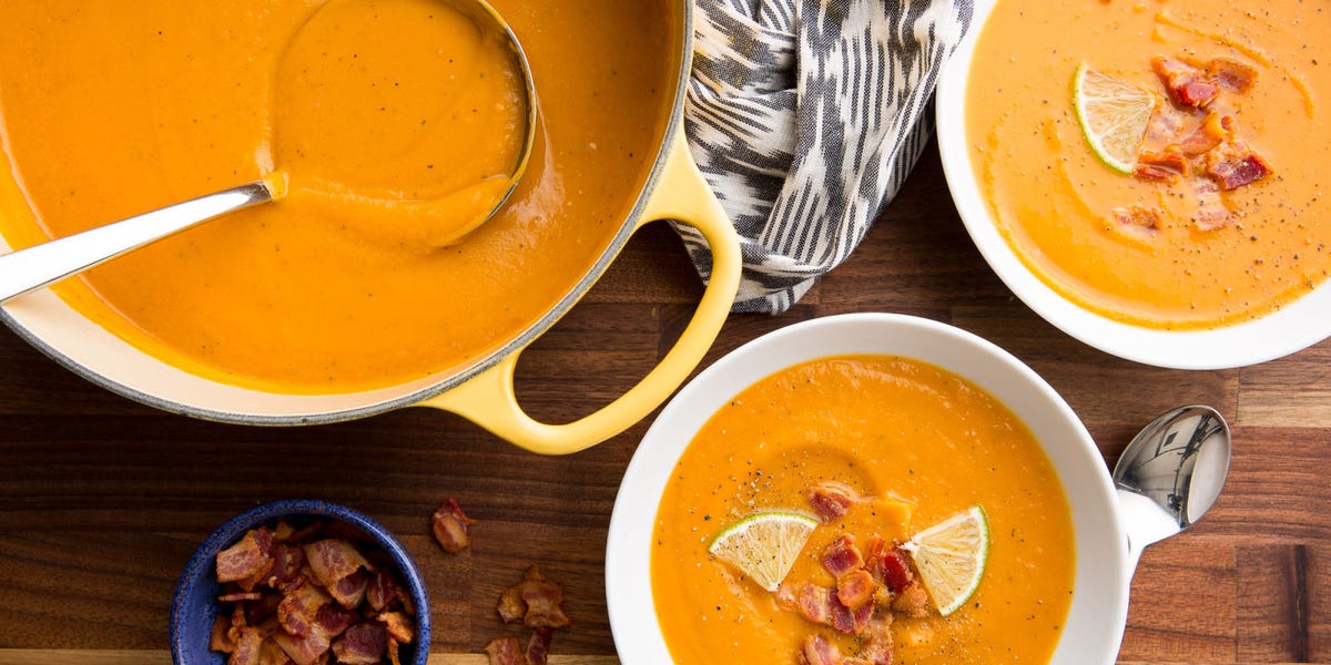 14 Easy Sweet Potato Soup Recpes - How to Make Best Sweet Potato Soup