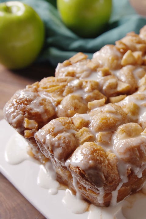 Best Apple Fritter Monkey Bread Recipe How To Make Apple Fritter Monkey Bread Delish Com