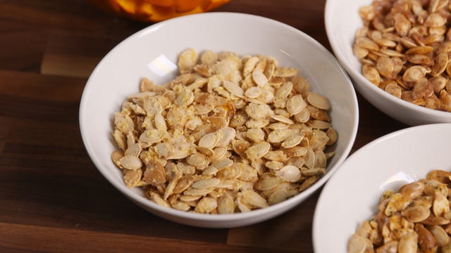 Garlic-Parmesan Pumpkin Seeds