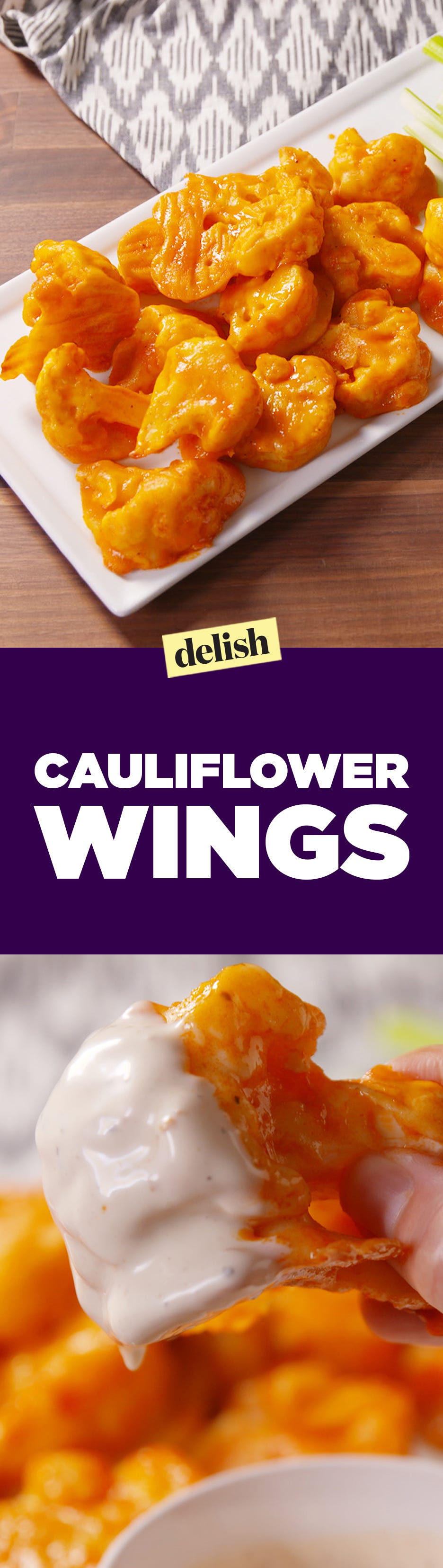 Cauliflower Wings Pinterest