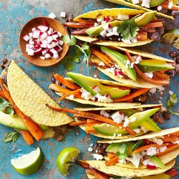 Carrot-and-Black Bean Crispy Tacos Recipe - Country Living