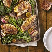 Lemon-Rosemary Chicken with Roasted Broccolini Recipe - Country Living