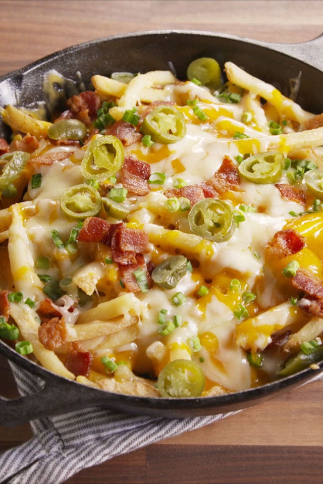 skillet cheese fries vertical beauty