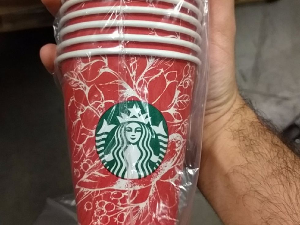 Controversy Over Christmas Patterns on Starbucks's Cups Is