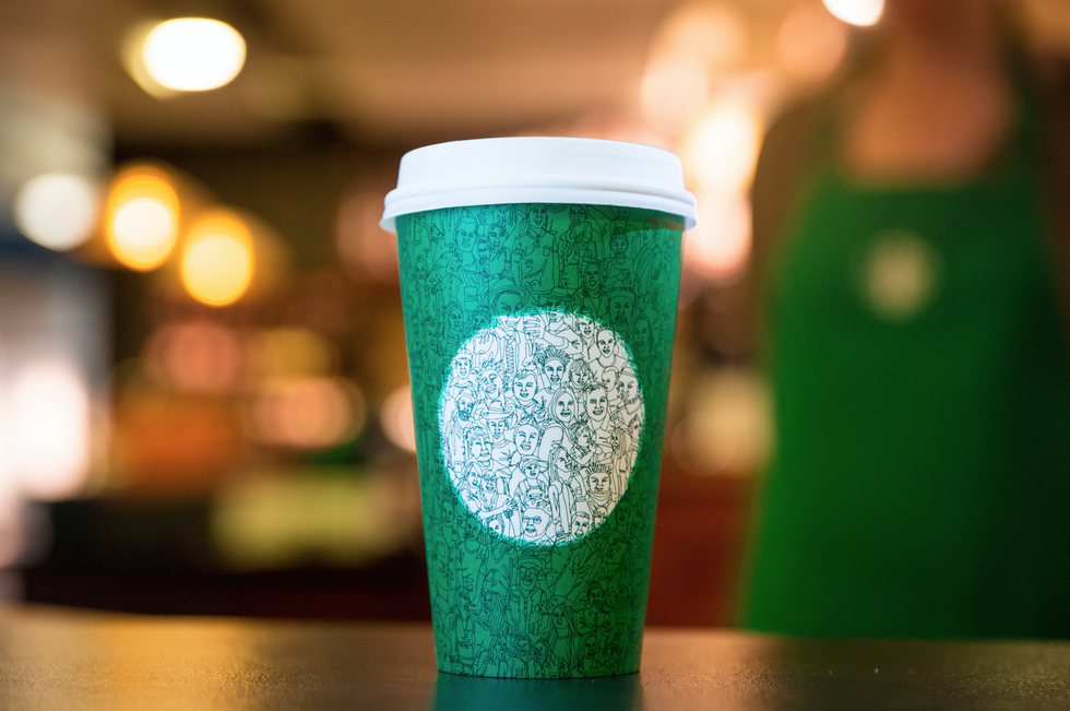 Starbucks green cup