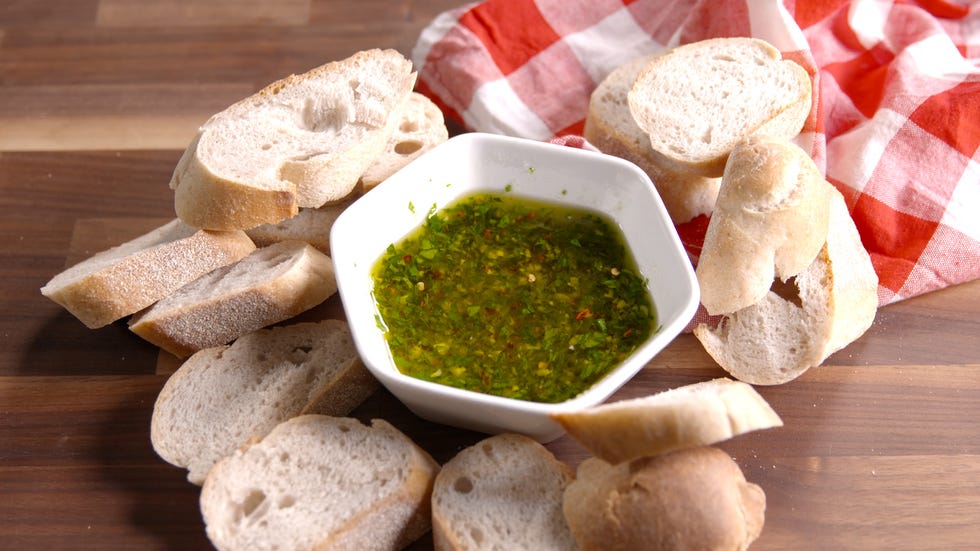 garlicky dipping oil