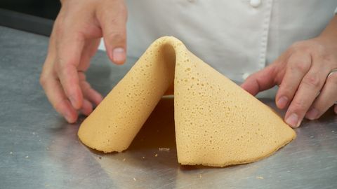 Giant fortune cookie