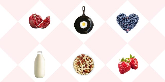 Red, Pattern, Fruit, Natural foods, Produce, Earrings, Strawberries, Strawberry, Peach, Seedless fruit, 