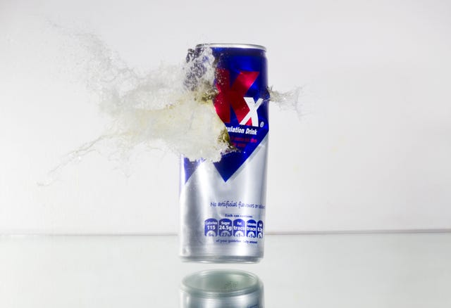 Blue, Beverage can, Drinkware, Aluminum can, Logo, Electric blue, Energy drink, Azure, Cobalt blue, Drink, 