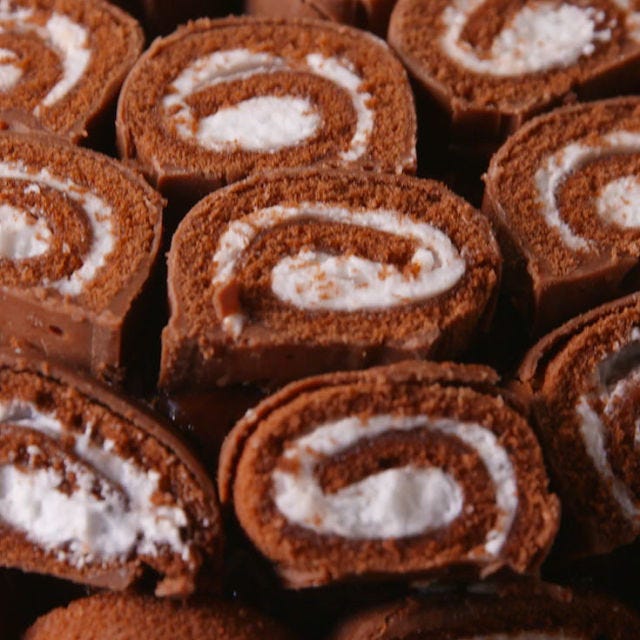 Swiss Roll Cake Vertical Beauty