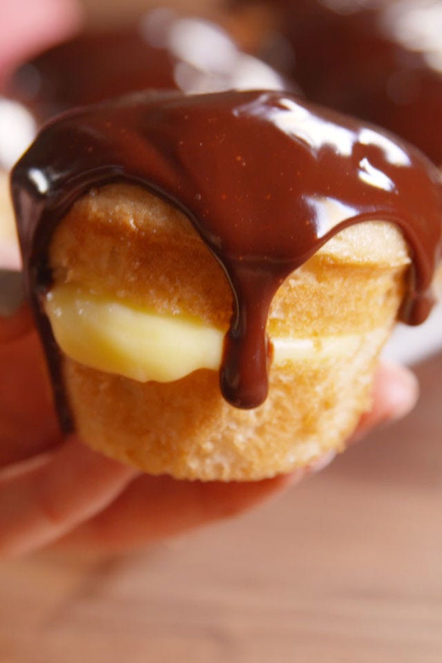 boston cream cupcakes