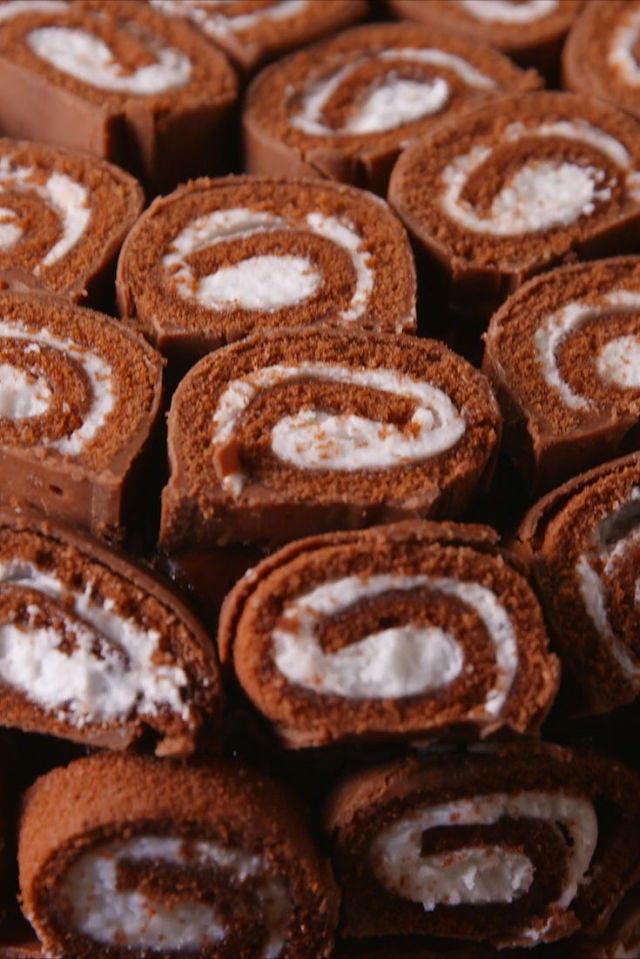 Swiss Roll Cake Vertical Beauty